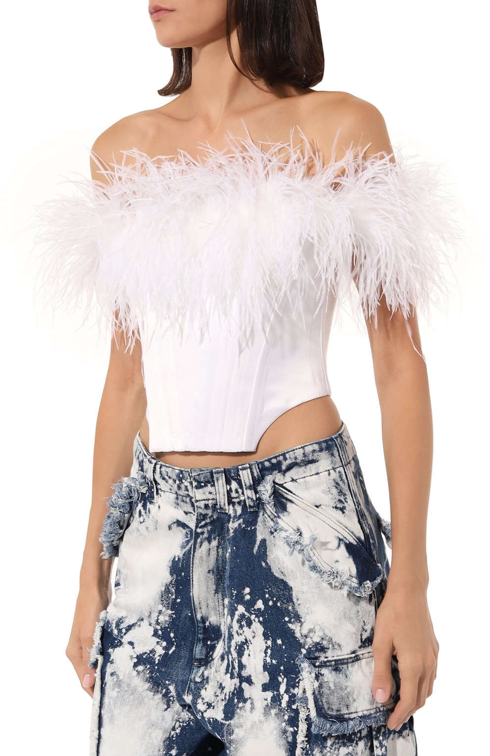 Корсет с отделкой перьями ALINE, арт. AL080605, фото 3