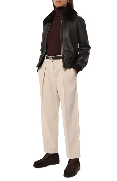 Замшевые ботинки SANTONI, арт. WUDG71345DKRAHSY, фото 2