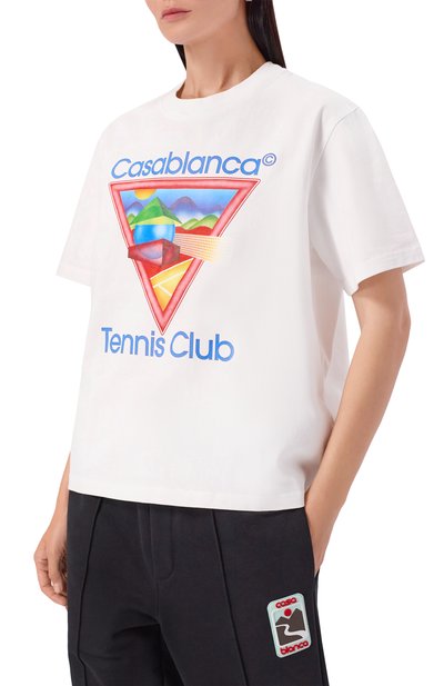 Хлопковая футболка CASABLANCA, арт. WPF25-JTS-046-01, фото 3
