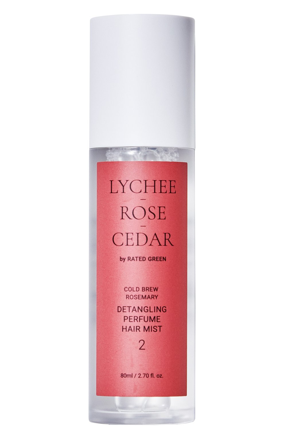 Разглаживающий парфюмированный спрей для волос  "личи, роза, кедр" (80ml) RATED GREEN, арт. 8809514550634, фото 1