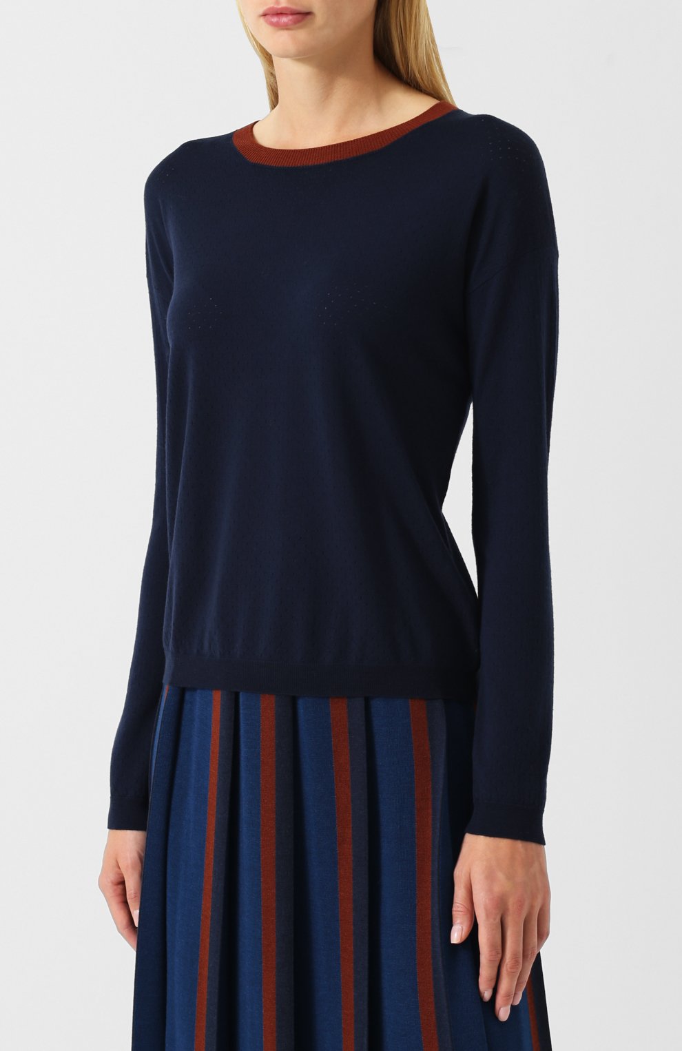 Шерстяной пуловер с высоким воротником LORO PIANA, арт. FAI1826, фото 3