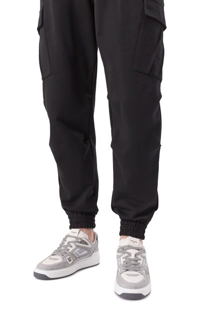 Комбинированные кеды b-court skate BALMAIN, арт. EM1VI378/TFJM, фото 3