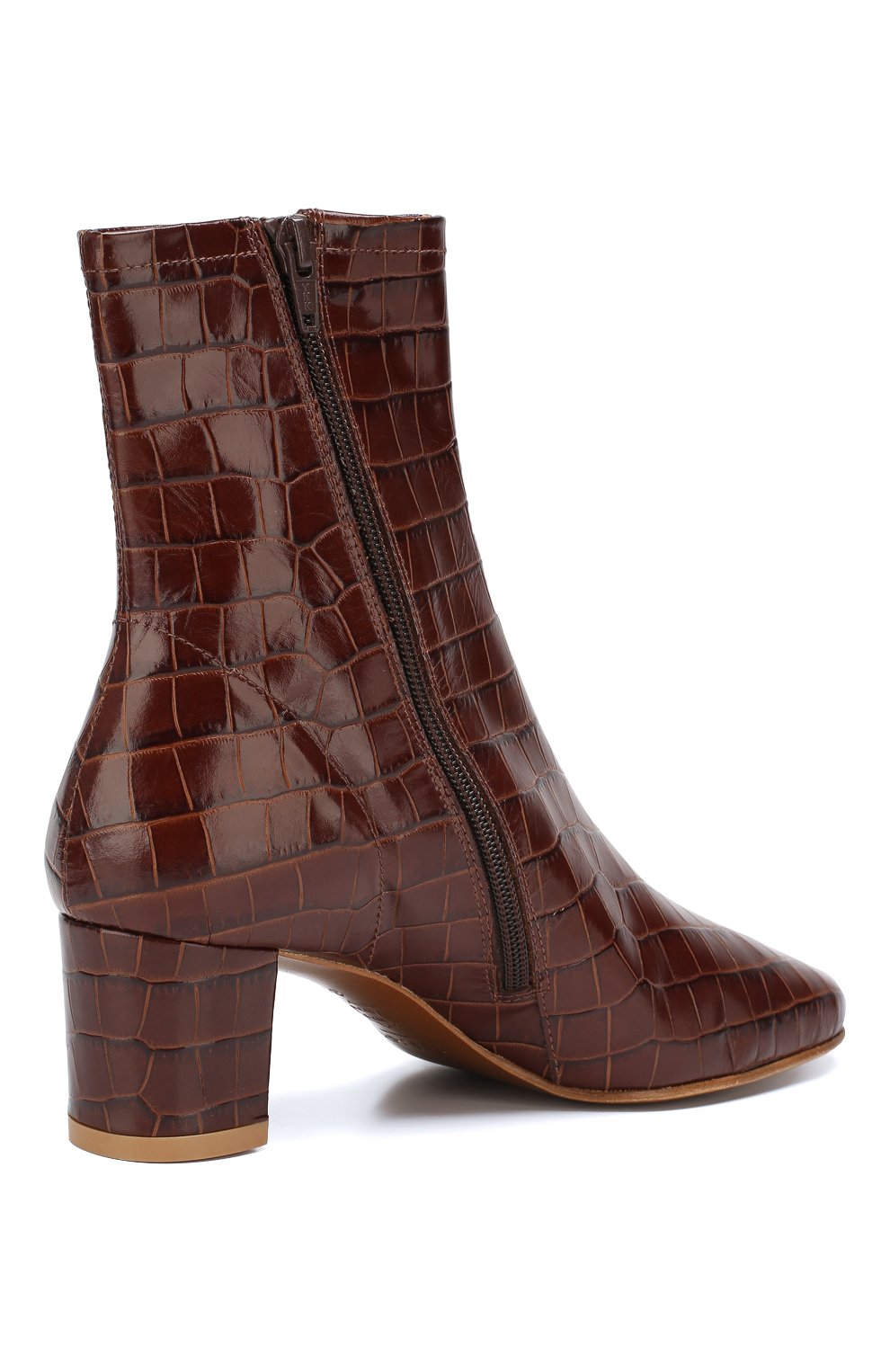 Кожаные ботильоны sofia BY FAR, арт. S0FIA/CR0C0 EMB0SSED LEATHER, фото 4