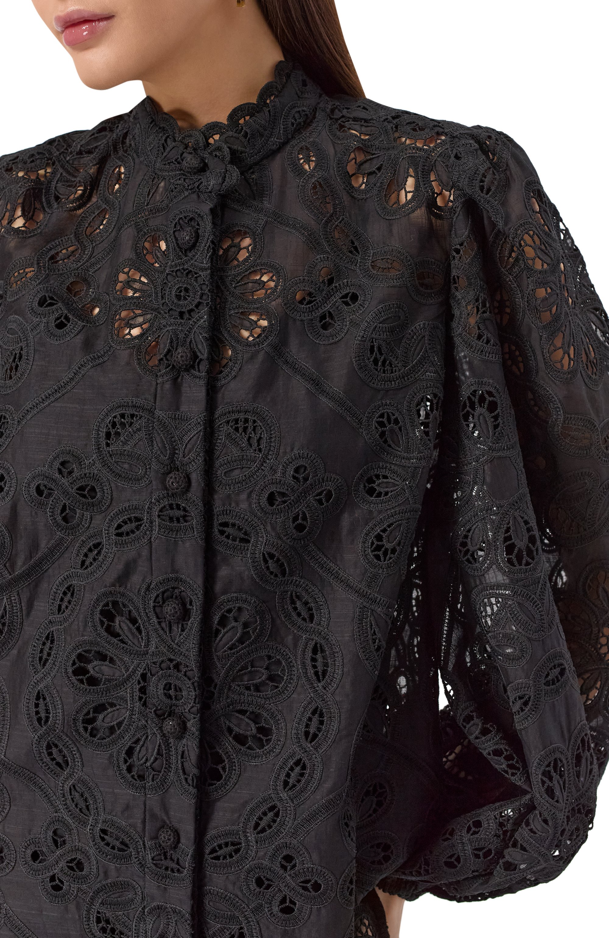 Хлопковая блузка ZIMMERMANN, арт. 4253TSS251, фото 5