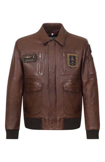 Мужской кожаный бомбер AERONAUTICA MILITARE, арт. PN5058U100839