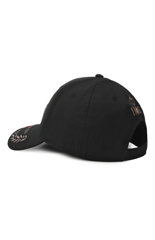 Хлопковая бейсболка Aeronautica Militare HA1104UCT02261 Чёрный  HA1104UCT02261 Фото 2