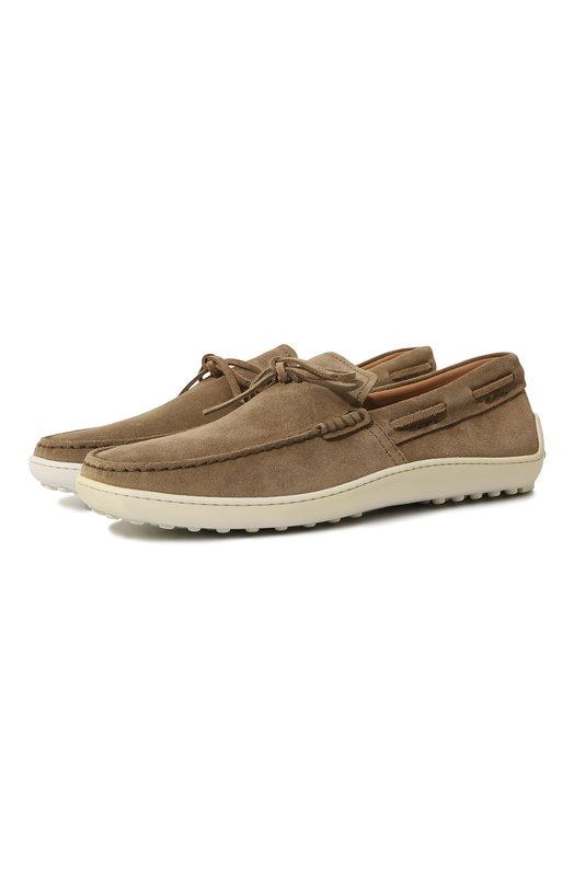 

Замшевые мокасины Tod’s, Хаки