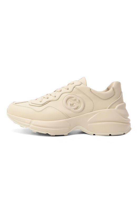 Кожаные кроссовки Rhyton Gucci 795782/0G2R0 Кремовый  795782/0G2R0 Фото 4