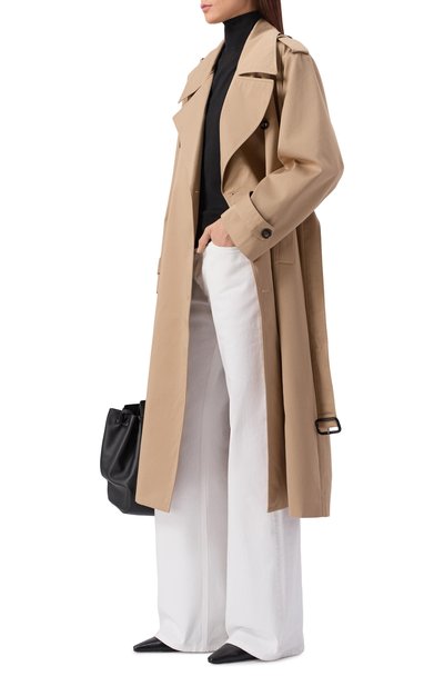 Хлопковый тренч CO бежевого цвета по цене 137500 руб., арт. 6043WRT, фото 2 Хлопковый тренч CO, арт. 6043WRT, фото 2