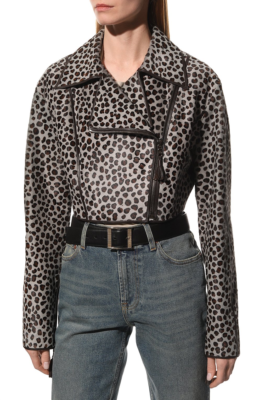 Кожаная куртка с мехом кенгуру YANA DRESS, арт. 2-38-050-7722, фото 3