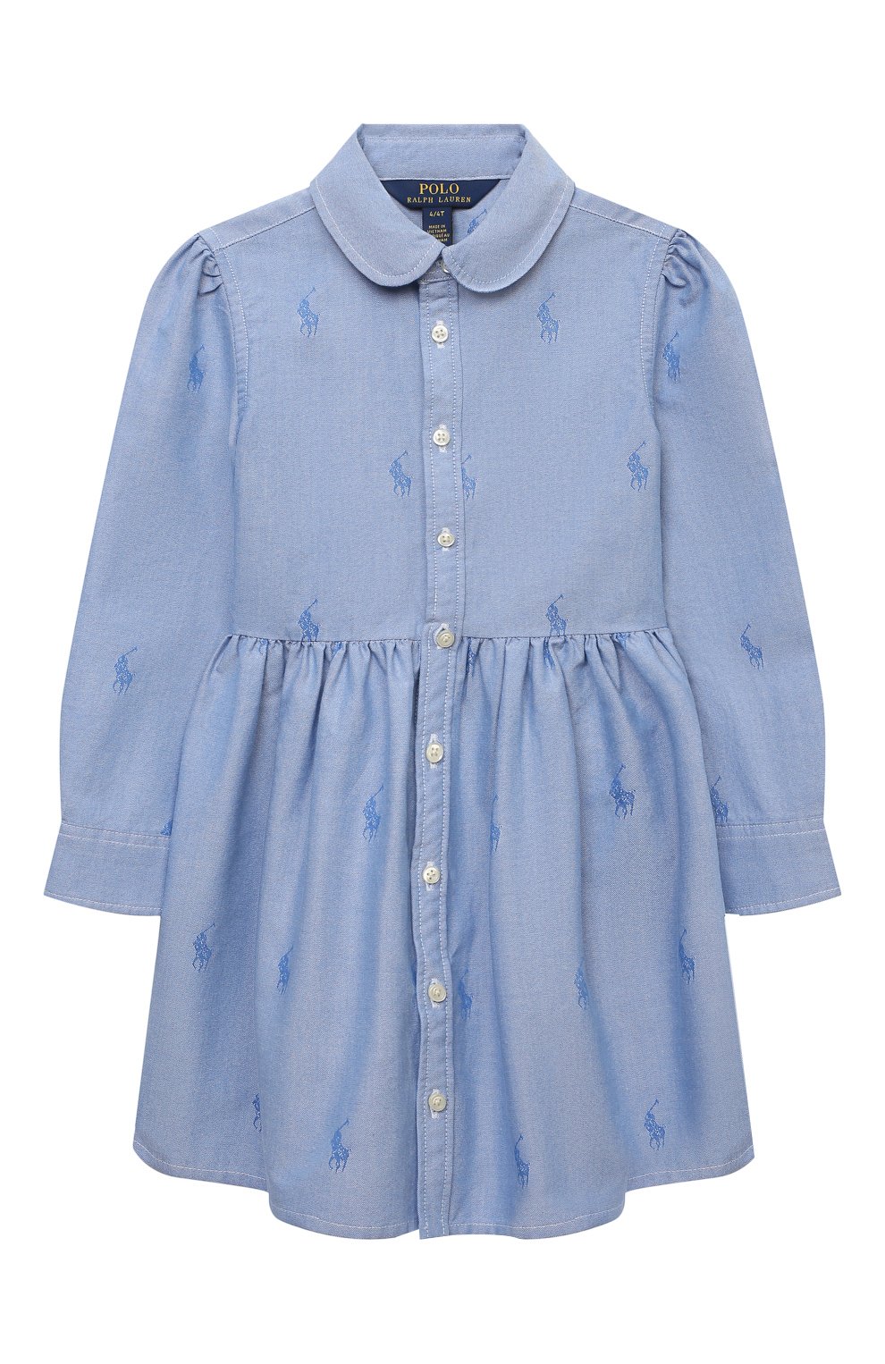 Хлопковое платье-рубашка POLO RALPH LAUREN, арт. 311756657, фото 1