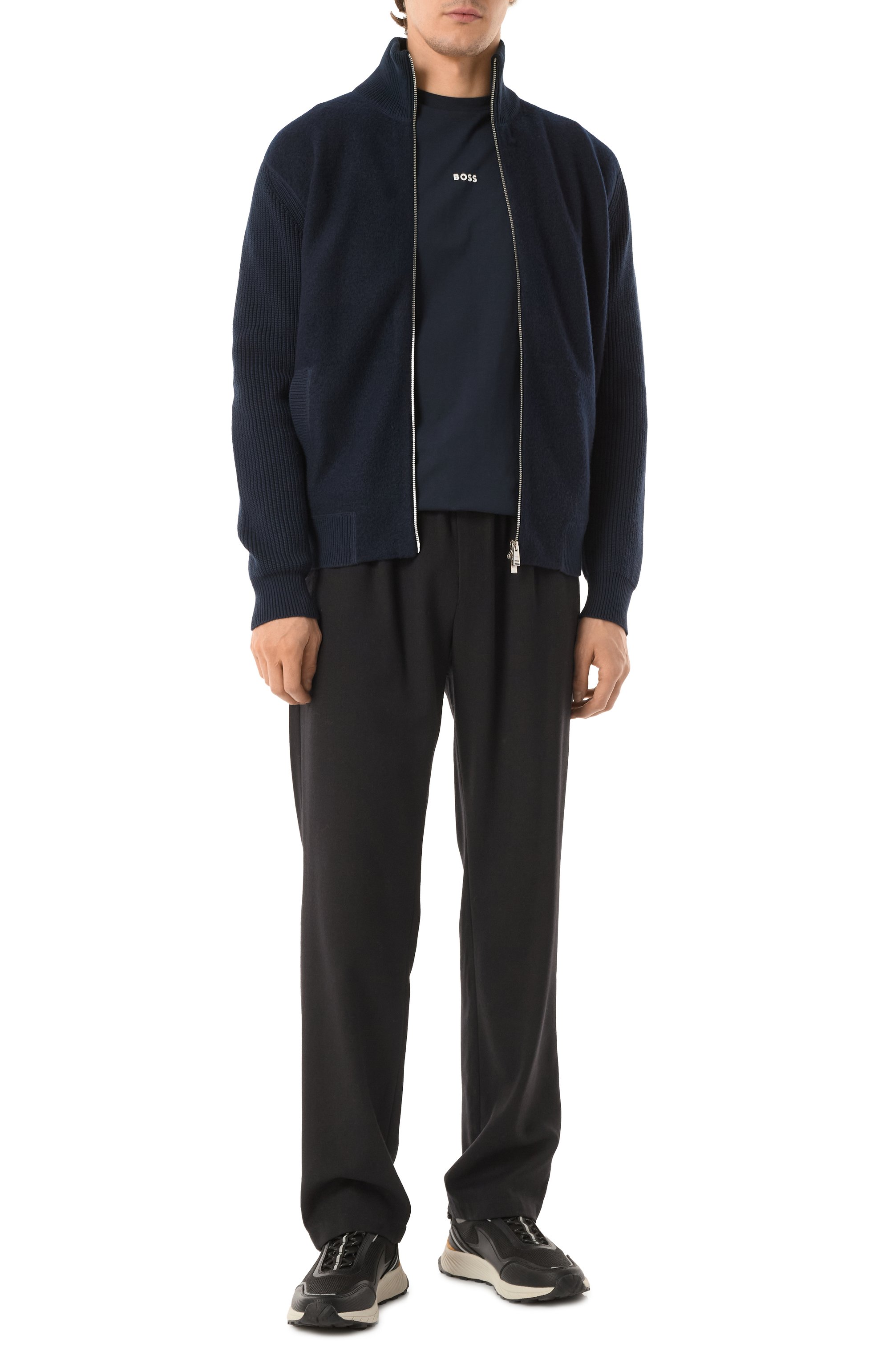 Хлопковый лонгслив BOSS ORANGE, арт. 50473286, фото 2