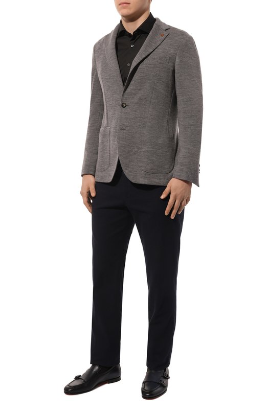 Хлопковая сорочка Corneliani 94P002-9411474 Чёрный  94P002-9411474 Фото 2