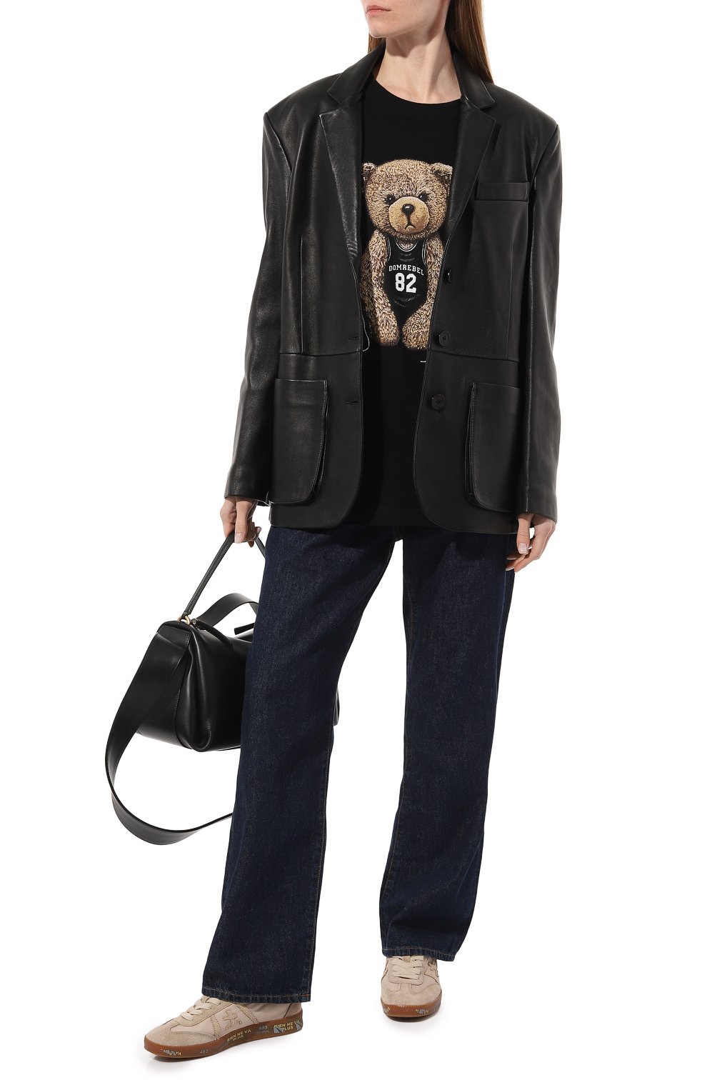 Хлопковая футболка DOMREBEL черного цвета по цене 15400 руб., арт. PLAY (CARRY-0VER)/T-SHIRT, фото 2 Хлопковая футболка DOMREBEL, арт. PLAY (CARRY-0VER)/T-SHIRT, фото 2