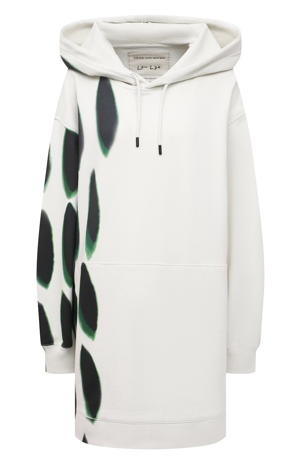 Хлопковое худи DRIES VAN NOTEN белого цвета по цене 36850 руб., арт. 211-31179-2631, фото 1 Хлопковое худи DRIES VAN NOTEN, арт. 211-31179-2631, фото 1