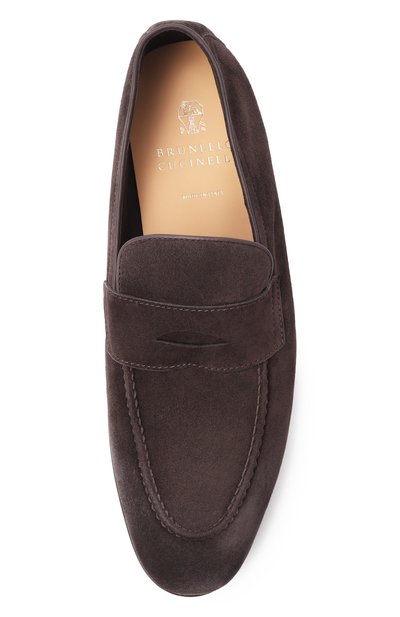 Замшевые пенни-лоферы BRUNELLO CUCINELLI, арт. MZUCAHG730, фото 5
