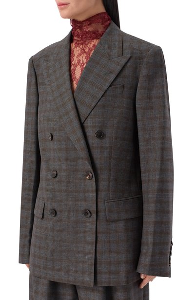 Шерстяной жакет DRIES VAN NOTEN серого цвета по цене 192500 руб., арт. 262-130401/4264, фото 3 Шерстяной жакет DRIES VAN NOTEN, арт. 262-130401/4264, фото 3