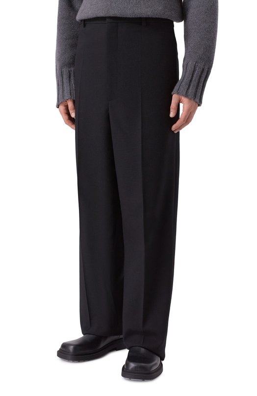 Шерстяные брюки Jil Sander J21KA0280/J41557 Чёрный  J21KA0280/J41557 Фото 3