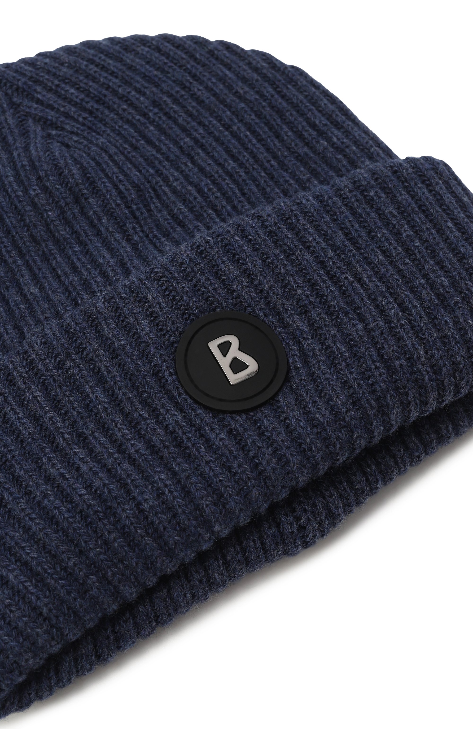 Шапка из шерсти и вискозы BOGNER темно-синего цвета по цене 14600 руб., арт. 98686087, фото 3 Шапка из шерсти и вискозы BOGNER, арт. 98686087, фото 3