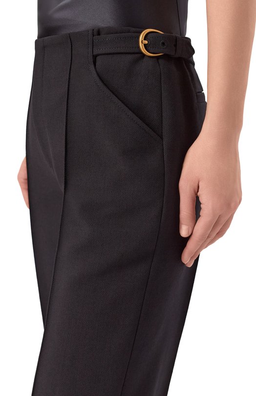 Шерстяные шорты Chloé CH26SPA15061 Чёрный  CH26SPA15061 Фото 5