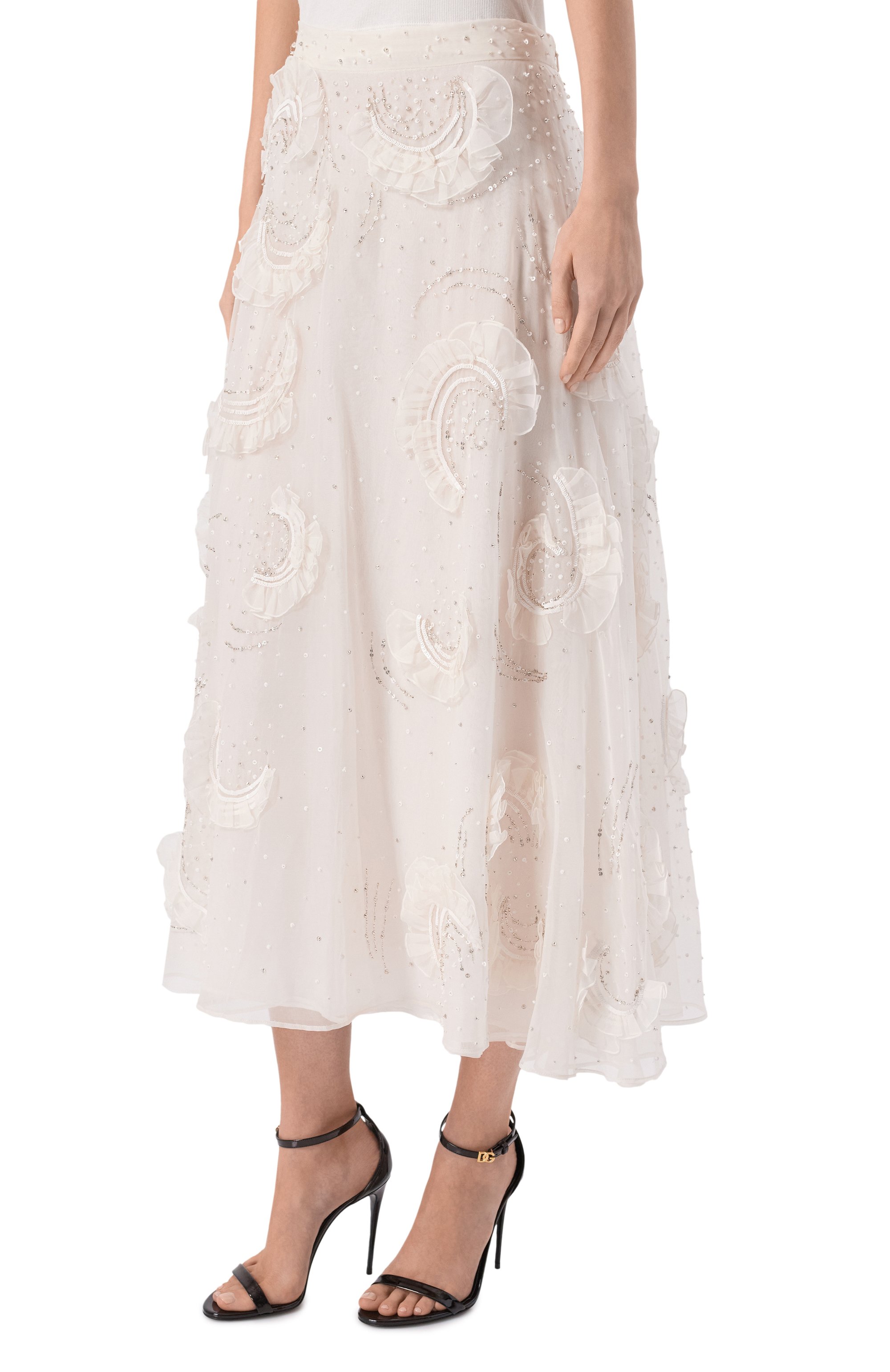 Шелковая юбка VALENTINO, арт. 5B3RABF01C8, фото 3