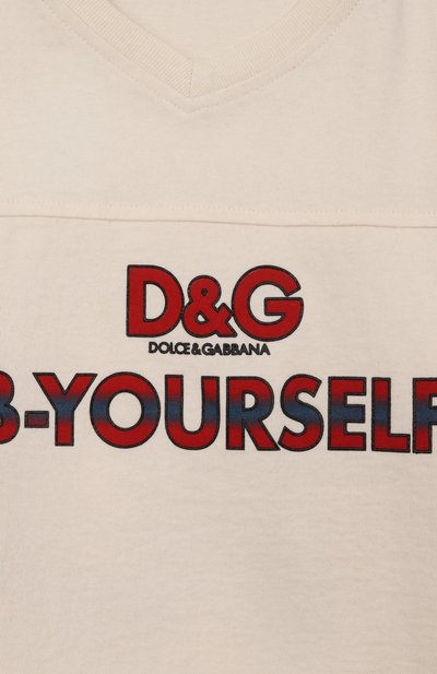Хлопковая футболка DOLCE & GABBANA, арт. L4JTJZ/G7PUF, фото 3