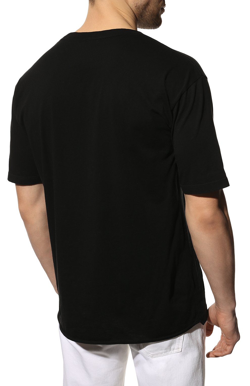 Хлопковая футболка SAINT LAURENT, арт. 480406/YB1GN, фото 4