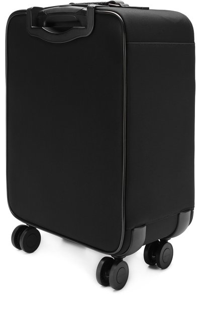 Текстильный дорожный чемодан на колесиках с кожаной отделкой BOTTEGA VENETA, арт. 445086/VAYE4, фото 2