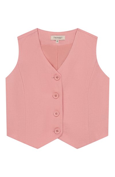 Жилет изо льна и хлопка TWINSET, арт. 251GJ2402