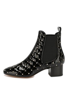 Женские кожаные ботильоны rockstud spike VALENTINO черного цвета, арт. SW2S0Q13/HNQ | Фото 3 (Подошва: Плоская; Статус проверки: Проверено, Проверена категория; Каблук высота: Низкий; Каблук тип: Устойчивый; Материал внутренний: Натуральная кожа; Материал утеплителя: Без утеплителя; Материал сплава: Проставлено, Проверено; Драгоценные камни: Проставлено; Материал внешний: Натуральная кожа; Длина стельки: 23,3, 23,6, 24,0, 24,3, 24,6, 25,0, 25,3, 25,6, 26,0, 26,3)