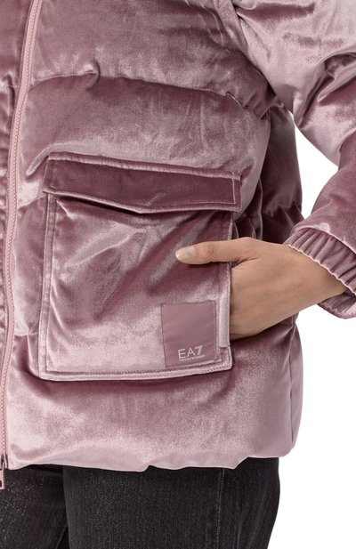 Бархатный пуховик EA7, арт. 6DTB06/TNGBZ, фото 5