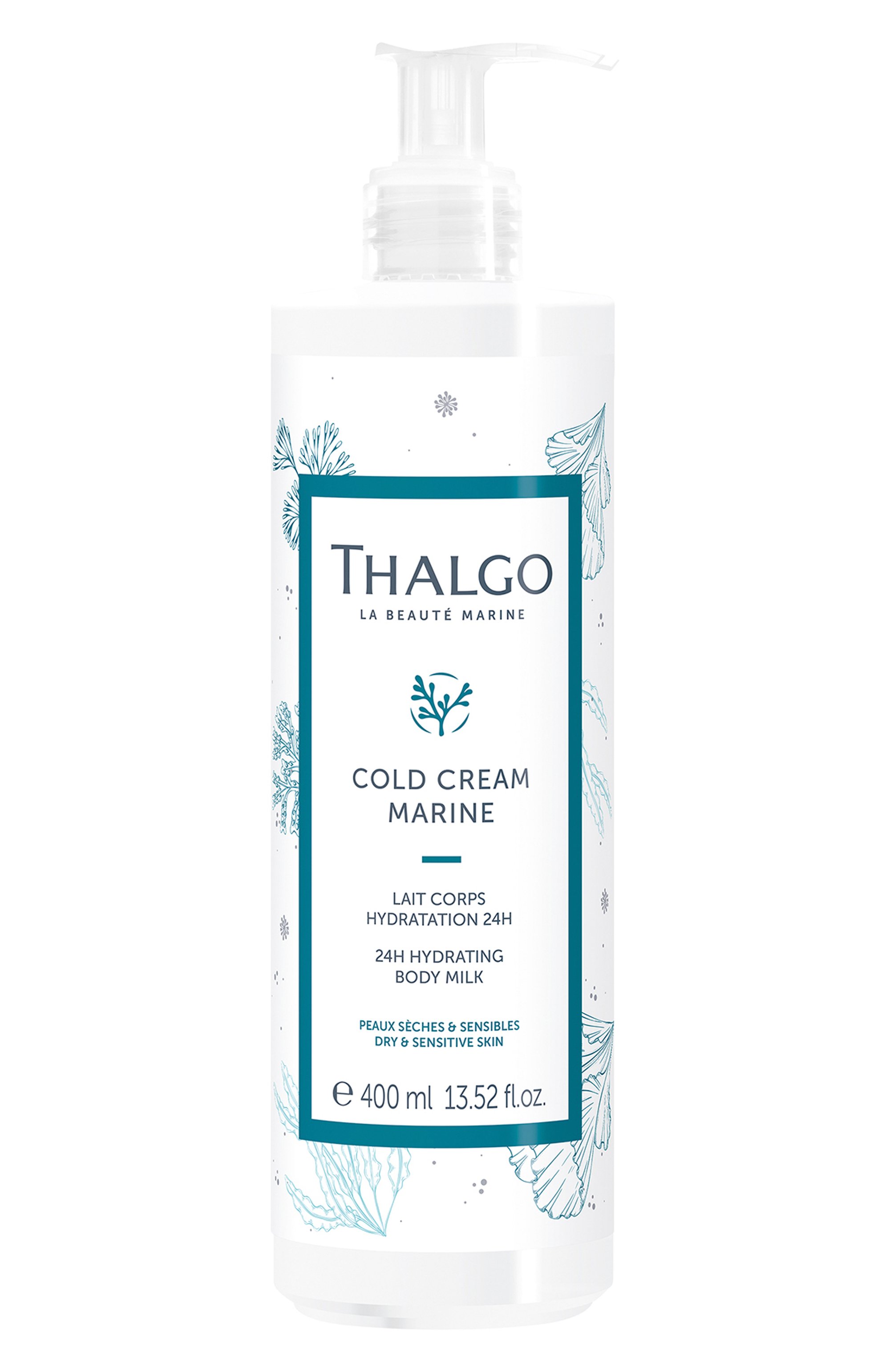 Увлажняющий лосьон для тела cold cream marine (400ml) THALGO бесцветного цвета по цене 7170 руб., арт. GT24002, фото 1 Увлажняющий лосьон для тела cold cream marine (400ml) THALGO, арт. GT24002, фото 1