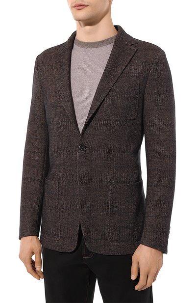 Пиджак из шерсти и хлопка CANALI, арт. J0147/JJ02554, фото 3