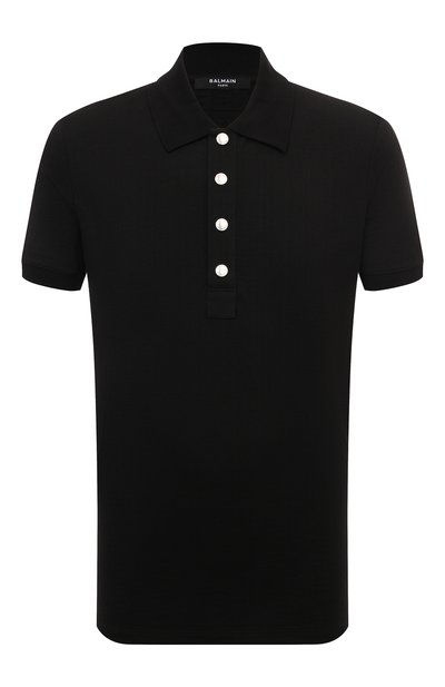 Мужское хлопковое поло BALMAIN, арт. DH1GB000/JB82