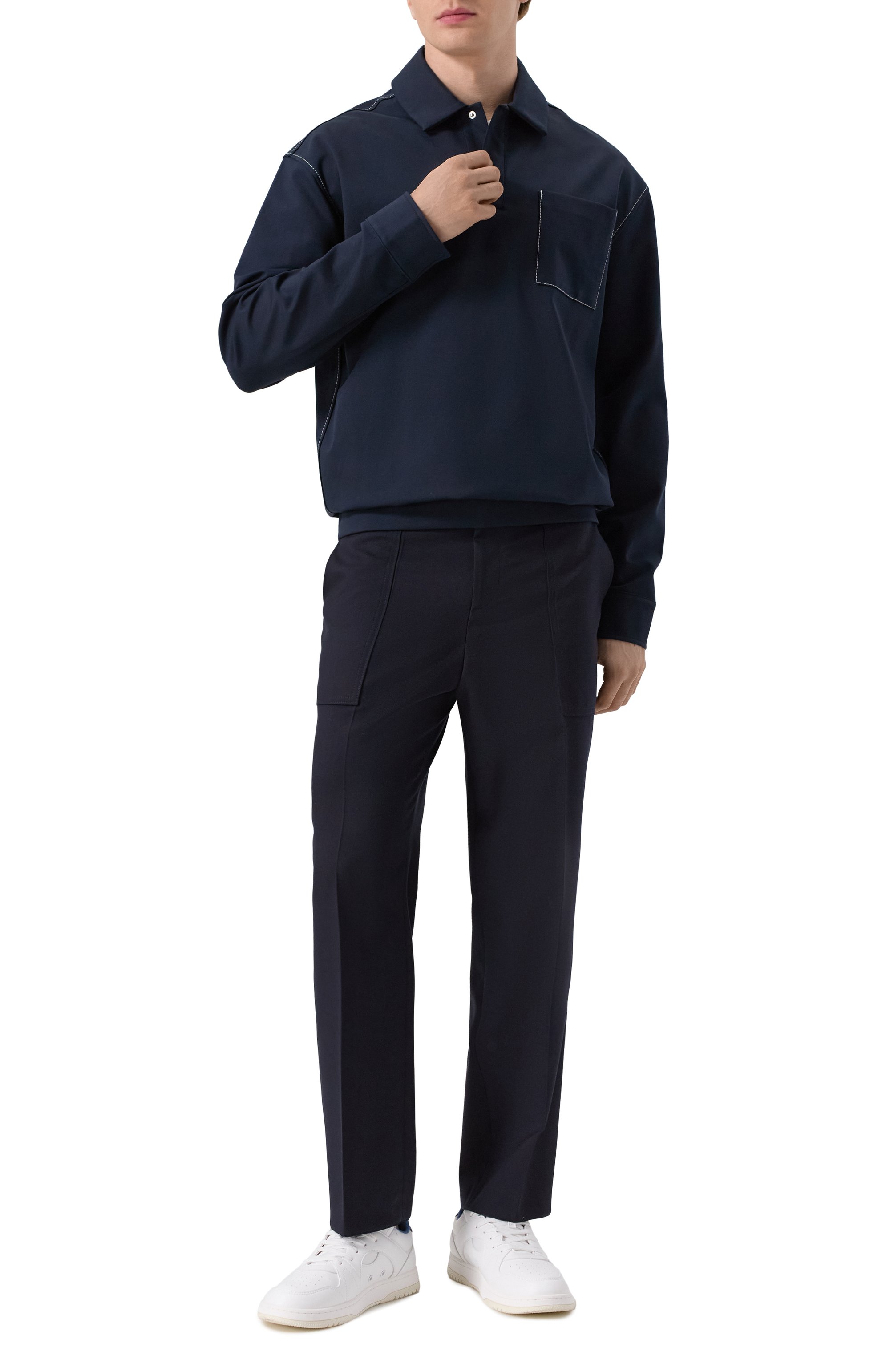 Хлопковое поло BOSS, арт. 50543406, фото 2