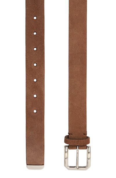 Кожаный ремень BRUNELLO CUCINELLI светло-коричневого цвета по цене 52250 руб., арт. MAUEN317, фото 3 Кожаный ремень BRUNELLO CUCINELLI, арт. MAUEN317, фото 3