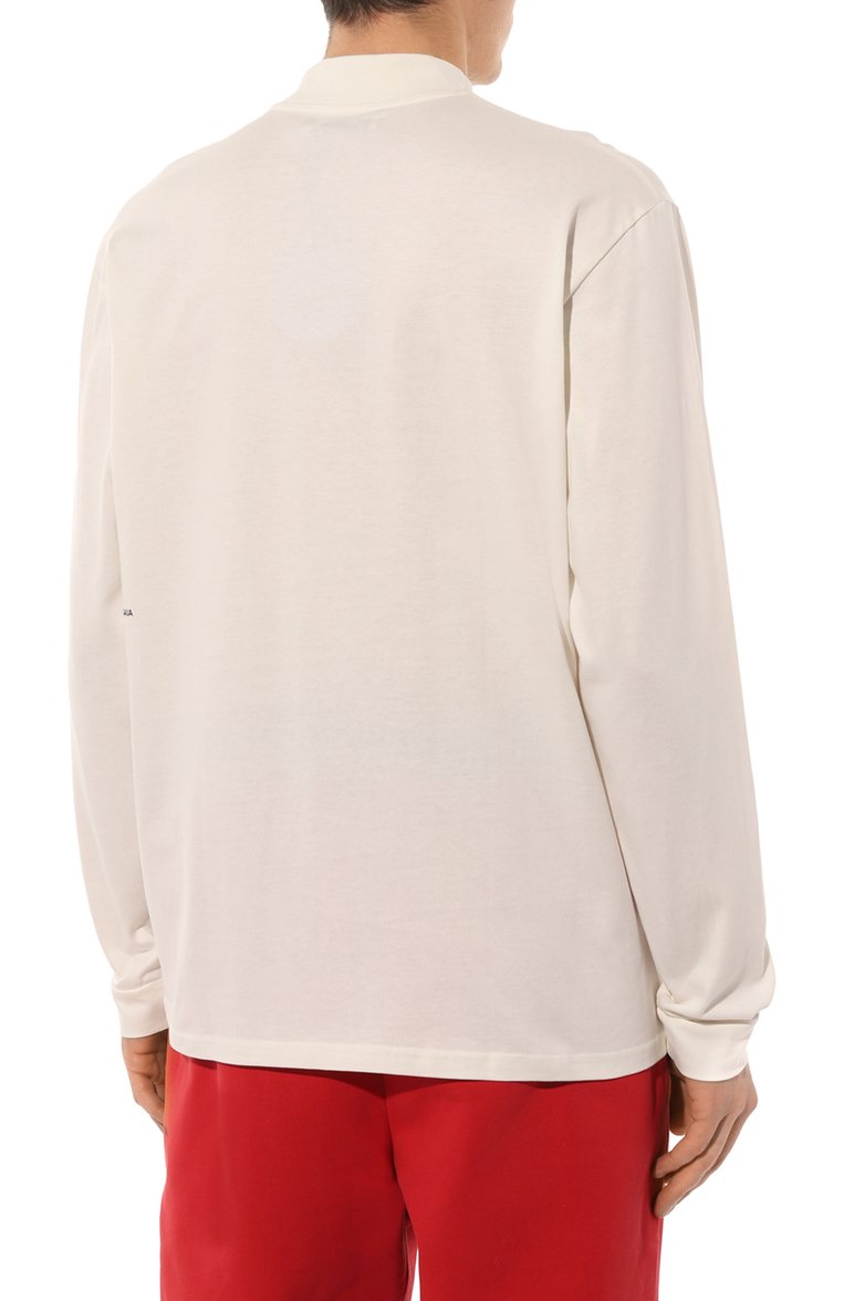 Хлопковый лонгслив PANGAIA, арт. SEAWEED FIBER HIGH NECK LONG SLEEVE T, фото 8
