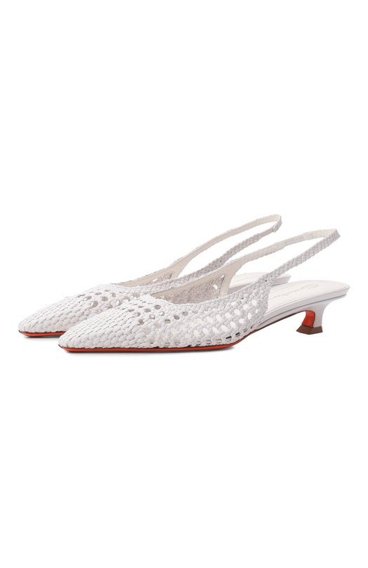 Кожаные туфли Santoni WDTG72261HA2SARX Белый WDTG72261HA2SARX
