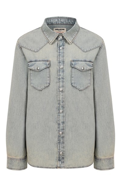 Женская джинсовая рубашка ZADIG AND VOLTAIRE, арт. WWSH02275