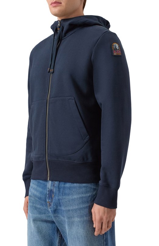 Хлопковая толстовка Parajumpers 25WMPMFLEY24 Синий  25WMPMFLEY24 Фото 3