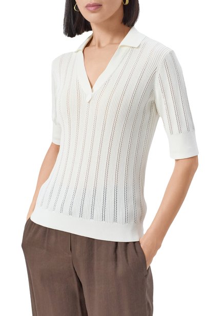 Пуловер из хлопка и шелка AGNONA, арт. K309046/8Q140M, фото 3