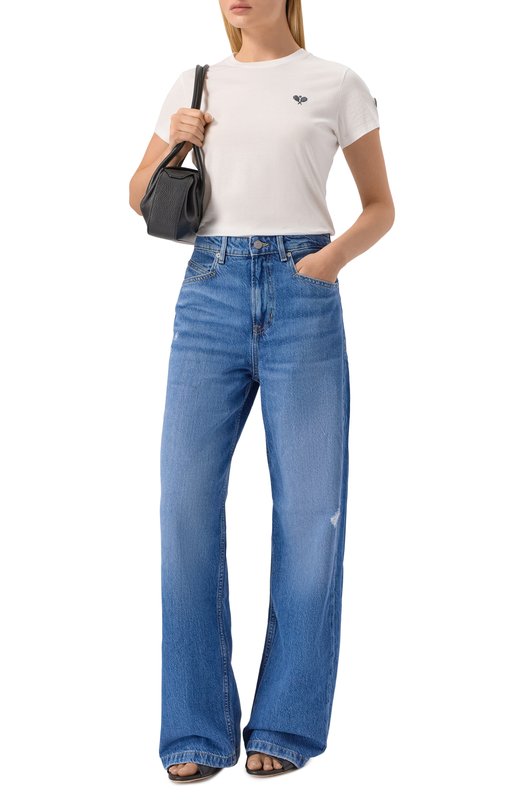 Хлопковая футболка Frame Denim WF25JTE012 Белый  WF25JTE012 Фото 2