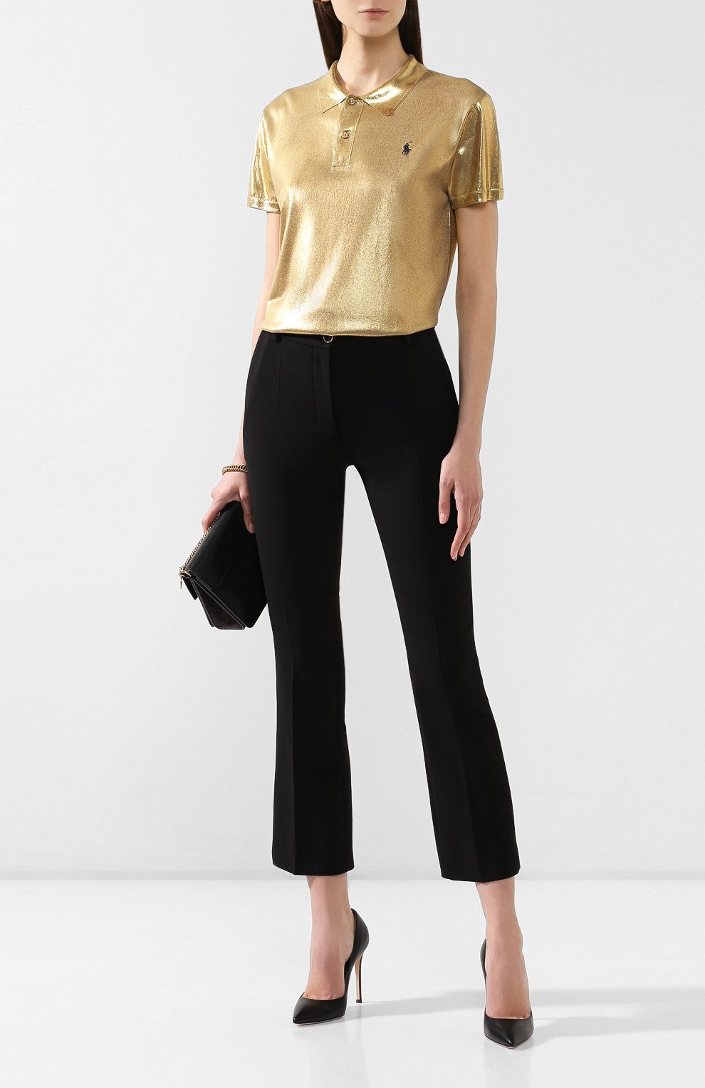 Шелковое поло RALPH LAUREN, арт. 290749640, фото 2