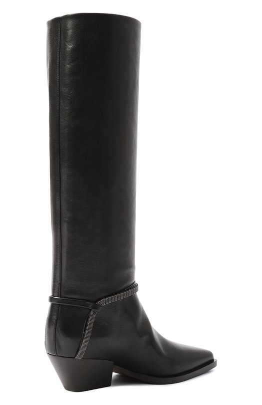 Кожаные сапоги Brunello Cucinelli MZ0RC3052 Чёрный  MZ0RC3052 Фото 5