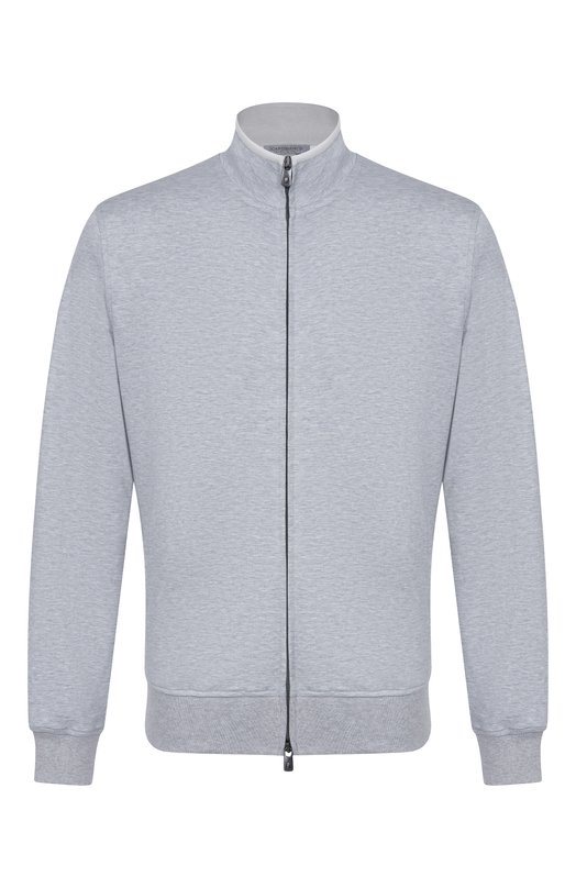 Толстовка из хлопка и шелка Capobianco 20M452.DS00. Серый 20M452.DS00.