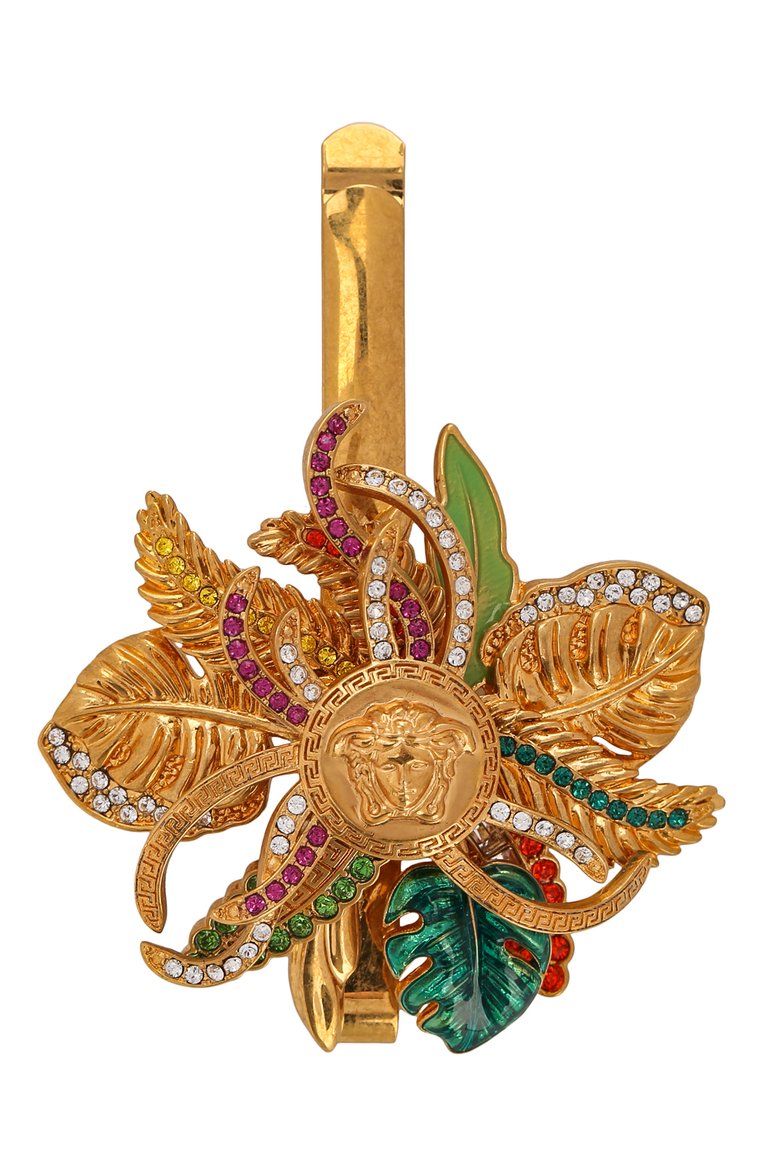 Женская заколка для волос medusa VERSACE золотого цвета, арт. DGFH559/DJSX | Фото 1 (Материал: Металл; Региональные ограничения белый список (Axapta Mercury): Не проставлено; Нос: Не проставлено)