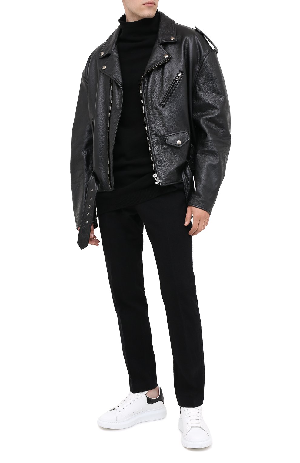 Кожаные кеды oversized ALEXANDER MCQUEEN, арт. 625162/WHYB8, фото 2