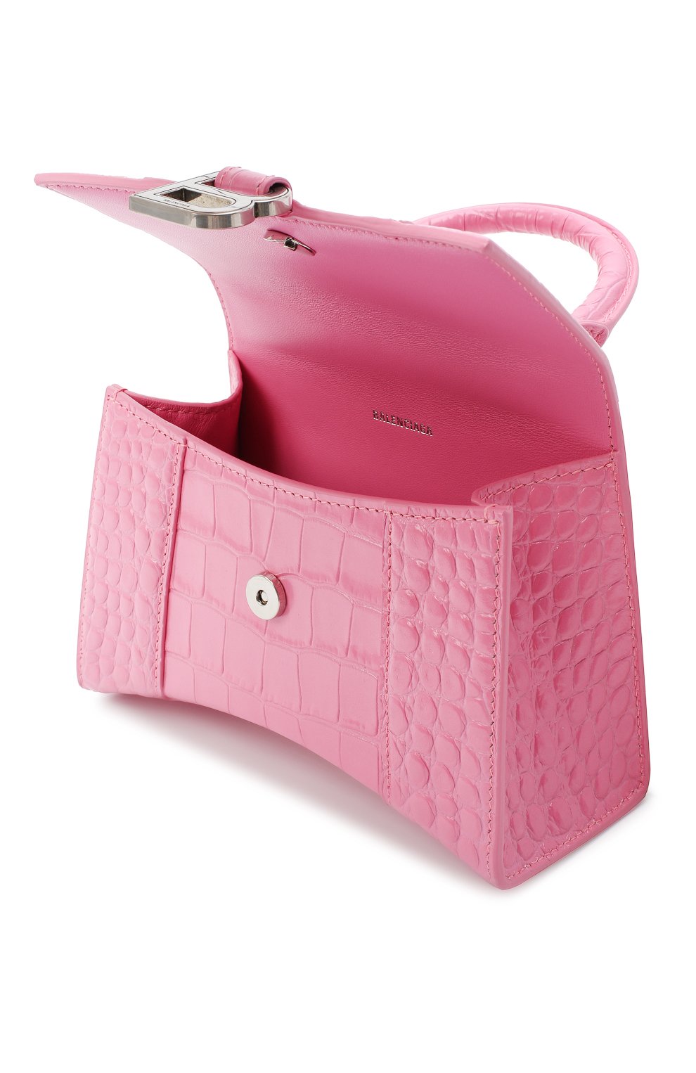 Сумка hourglass xs BALENCIAGA розового цвета по цене 263500 руб., арт. 592833/1LR6Y, фото 4 Сумка hourglass xs BALENCIAGA, арт. 592833/1LR6Y, фото 4