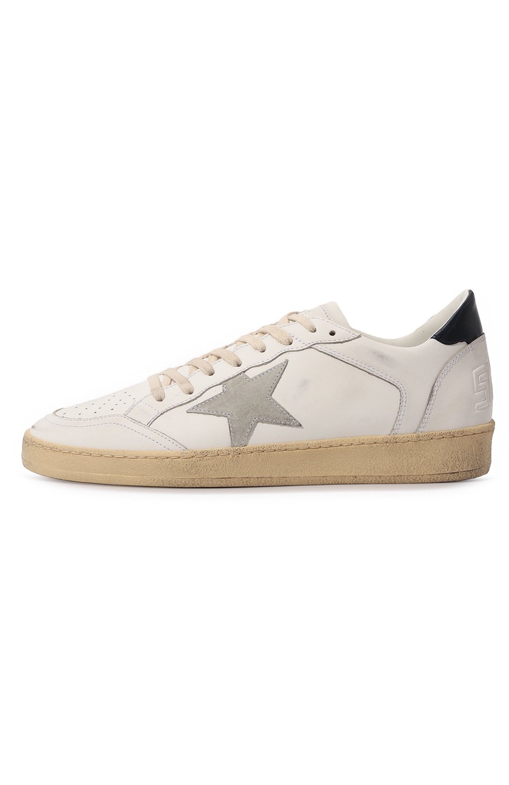 Кожаные кеды ballstar GOLDEN GOOSE DELUXE BRAND белого цвета по цене 52700 руб., арт. GMF00327.F004603, фото 4 Кожаные кеды ballstar GOLDEN GOOSE DELUXE BRAND, арт. GMF00327.F004603, фото 4