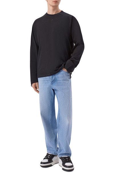 Хлопковый лонгслив DIESEL черного цвета по цене 23200 руб., арт. A22982/0DECG, фото 2 Хлопковый лонгслив DIESEL, арт. A22982/0DECG, фото 2